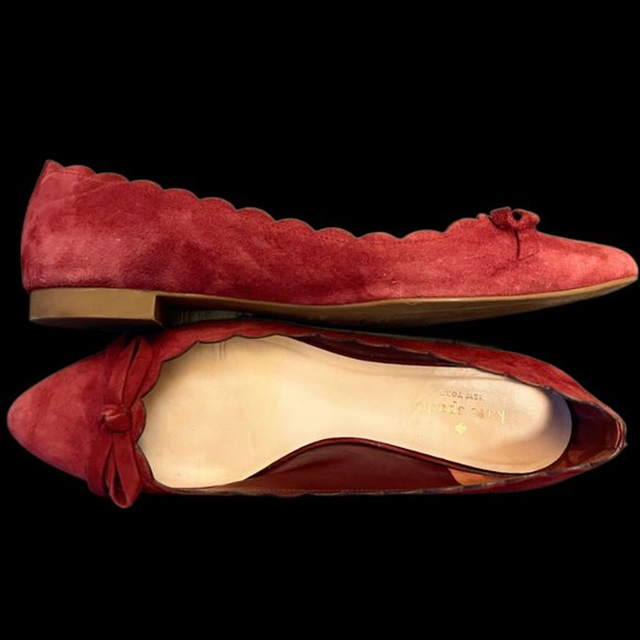 kate spade Shoes - Kate Spade Women's Suede Ballet Flats, Size 10 Valentine's Day